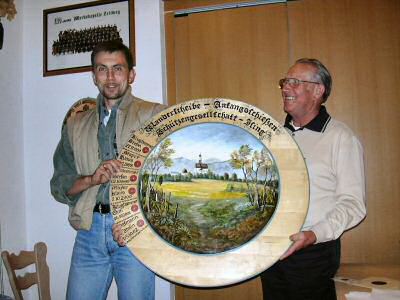 Robert Hofmann Gewinner der Anfangsscheibe