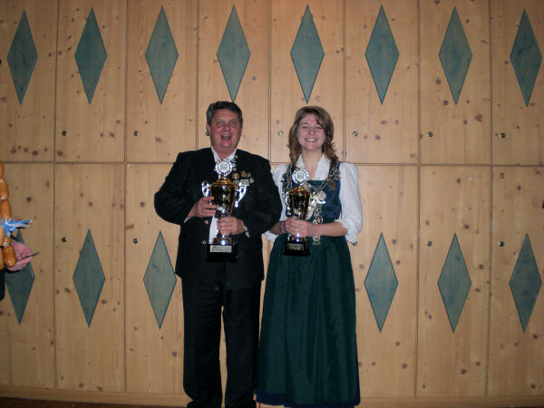 Pokalsieger 2009: Franz Hausmann, Christina Heckel